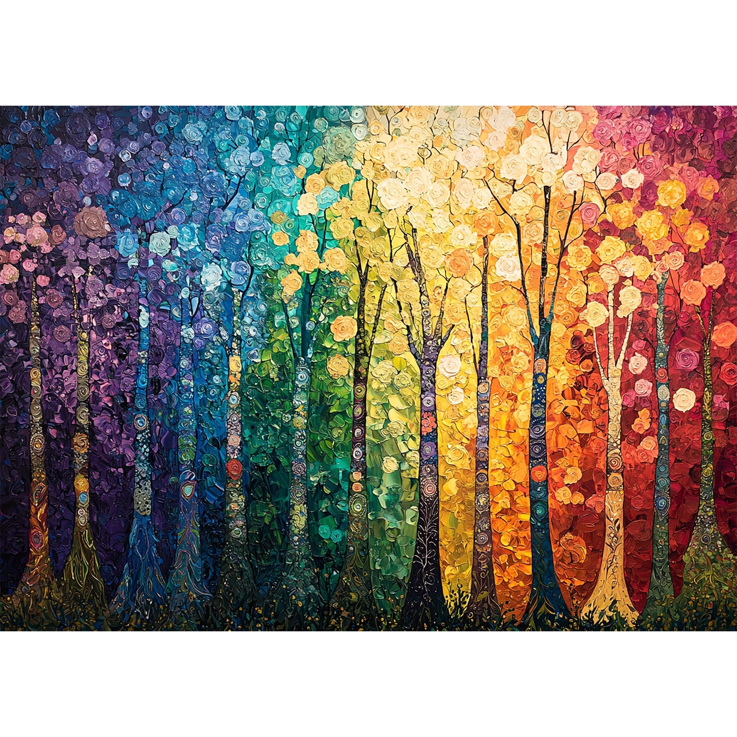 Buntes Lebensbaum-Puzzle 1000 Teile – Herausforderndes Wollfilz-Kunstpuzzle Für Erwachsene Mit Poster Buntes Lebensbaum-Puzzle 1000 Teile – Herausforderndes Wollfilz-Kunstpuzzle Für Erwachsene Mit Poster