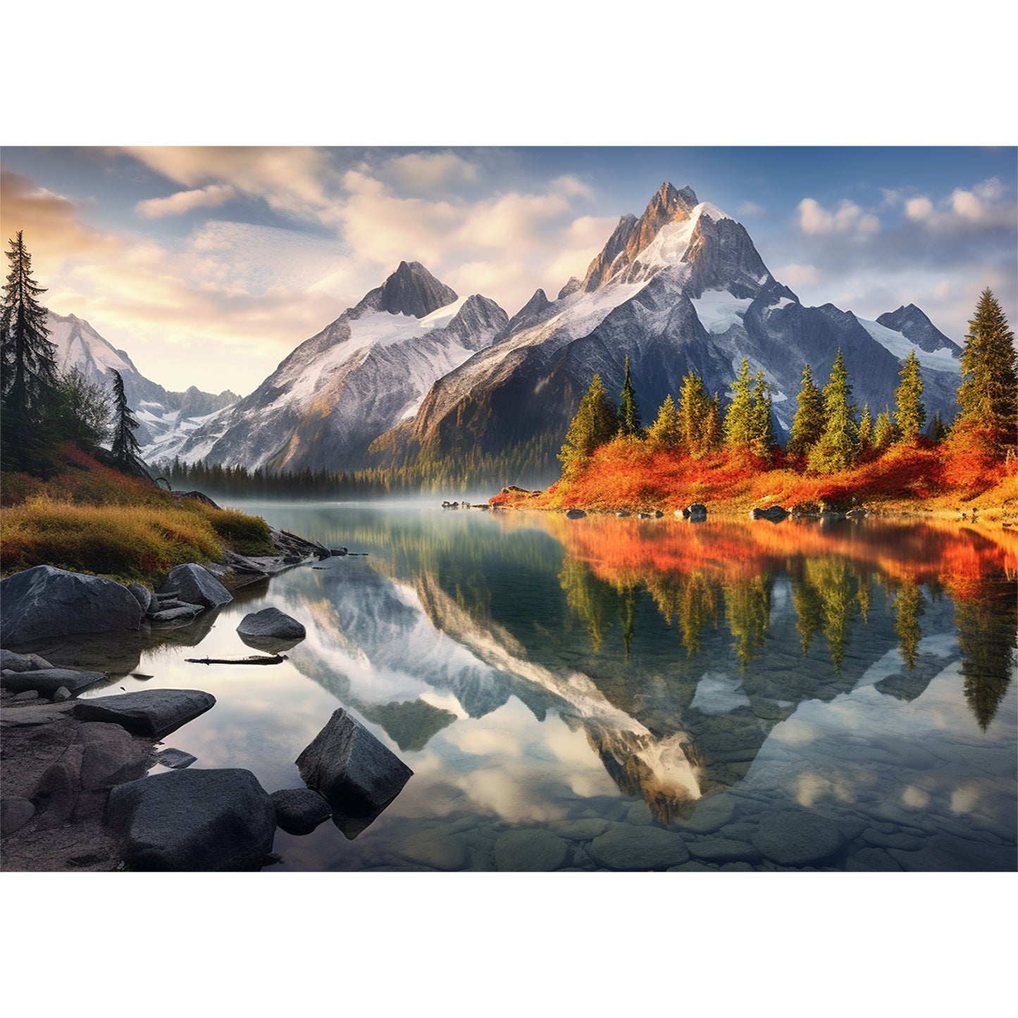 Yunlus Jigsaw Puzzles for Adults 1000 Pieces Impossible Hard Difficult Challenging Puzzles for Adults 1000pc Puzzles Reflections of The Majestic Peaks Jigsaw Puzzle 1000 Pieces 28 x 20 inch
