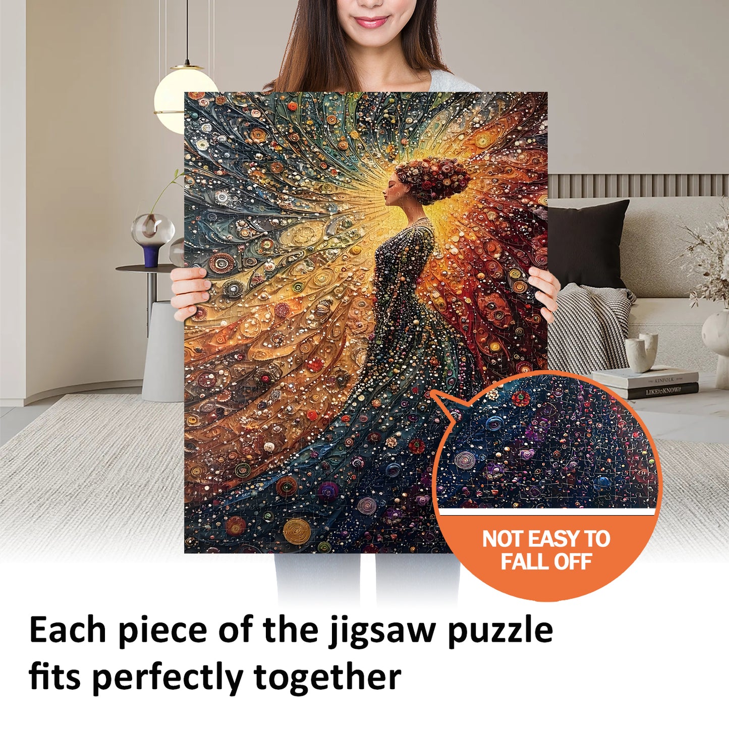 Jigsaw Puzzles for Adults 1000 Pieces Impossible Hard Difficult Challenging Puzzles for Adults 1000pc Puzzles The Woman in Meditation Jigsaw Puzzle 1000 Pieces 28 x 20 inch