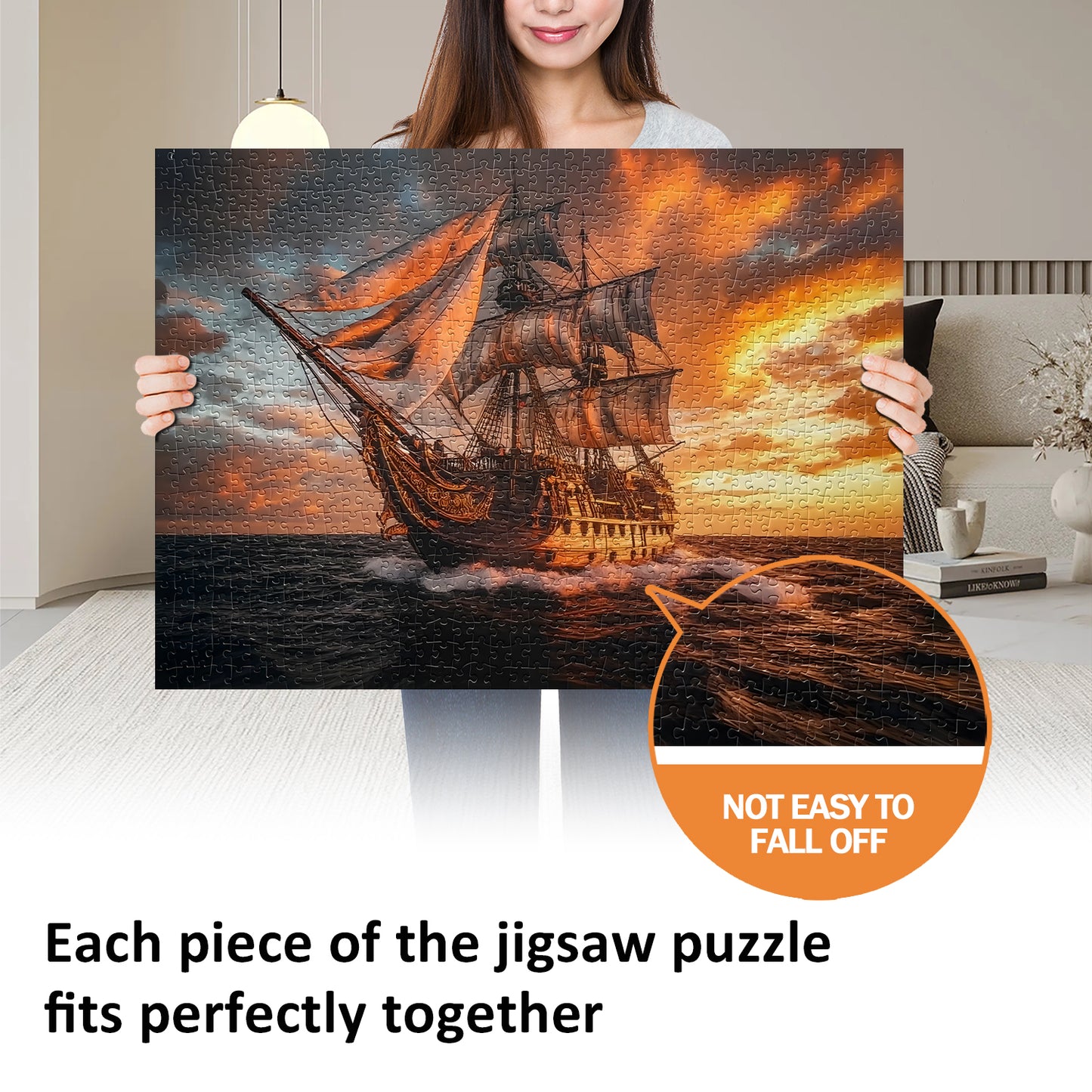 Yunlus Jigsaw Puzzles for Adults 1000 Pieces Impossible Hard Difficult Challenging Puzzles for Adults 1000pc Puzzles Explore The Sailboat Jigsaw Puzzle 1000 Pieces 28 x 20 inch