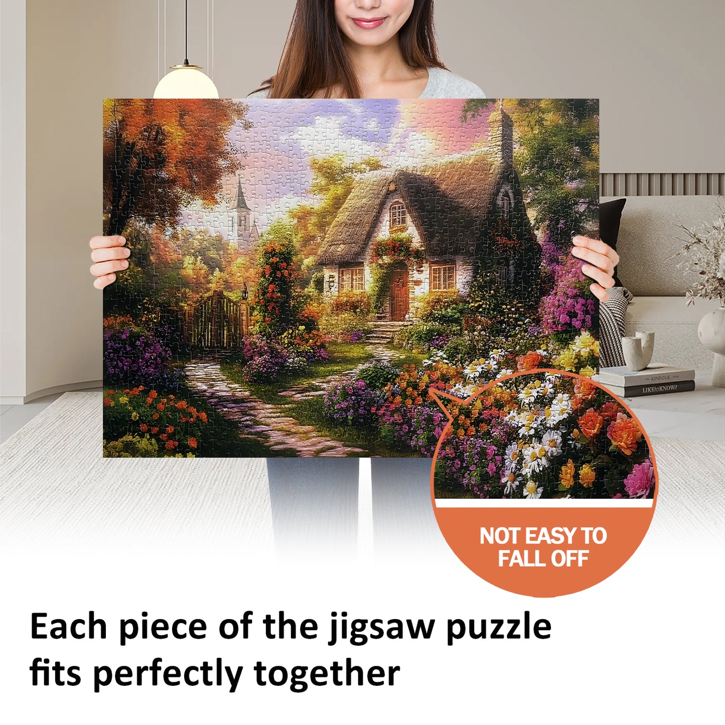 Yunlus Jigsaw Puzzles for Adults 1000 Pieces Impossible Hard Difficult Challenging Puzzles for Adults 1000pc Puzzles Country Garden Jigsaw Puzzle 1000 Pieces 28 x 20 inch