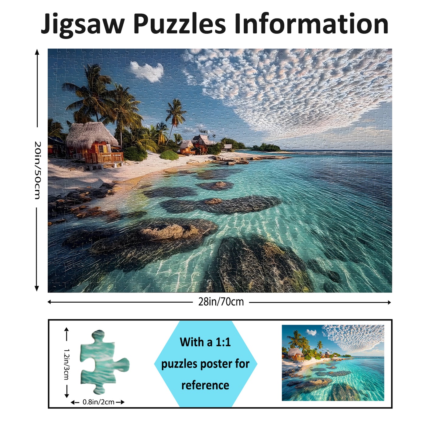 Jigsaw Puzzles for Adults 1000 Pieces Impossible Hard Difficult Challenging Puzzles for Adults 1000pc Puzzles Summer Breeze Jigsaw Puzzle 1000 Pieces 28 x 20 inch