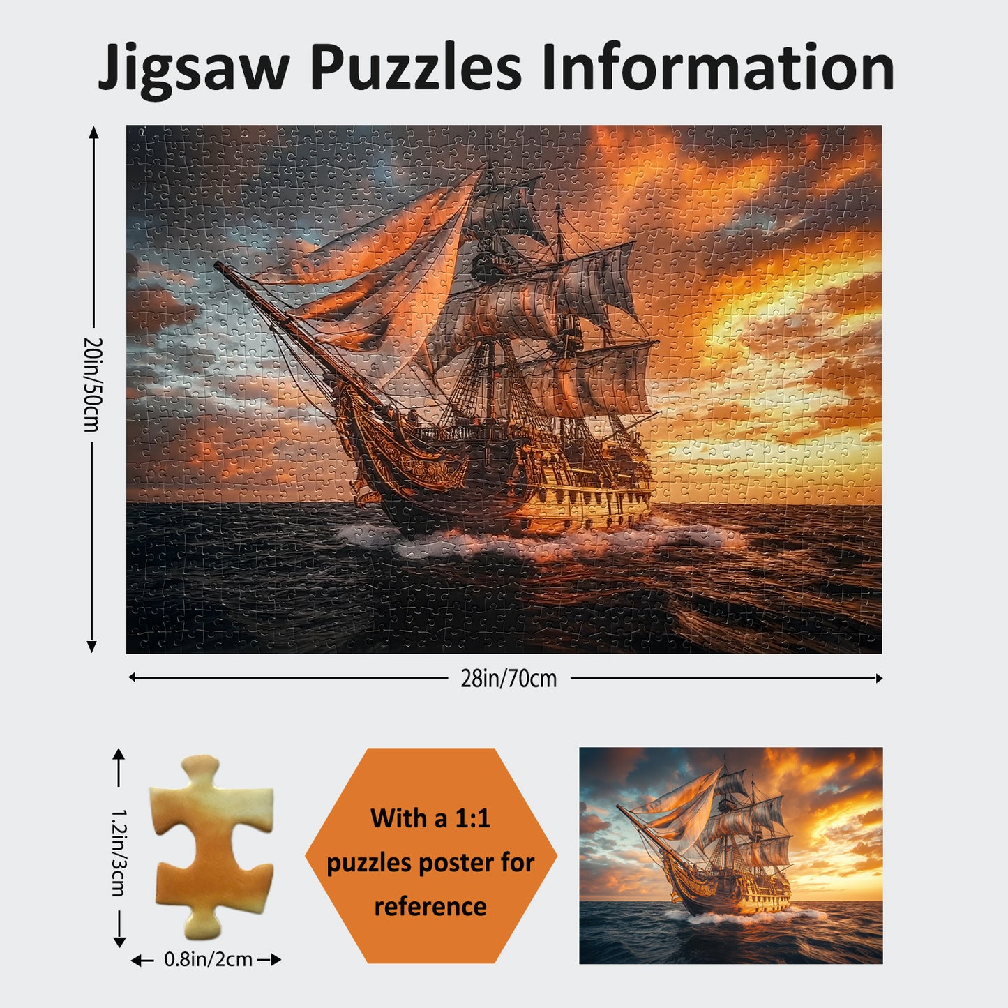 Yunlus Jigsaw Puzzles for Adults 1000 Pieces Impossible Hard Difficult Challenging Puzzles for Adults 1000pc Puzzles Explore The Sailboat Jigsaw Puzzle 1000 Pieces 28 x 20 inch