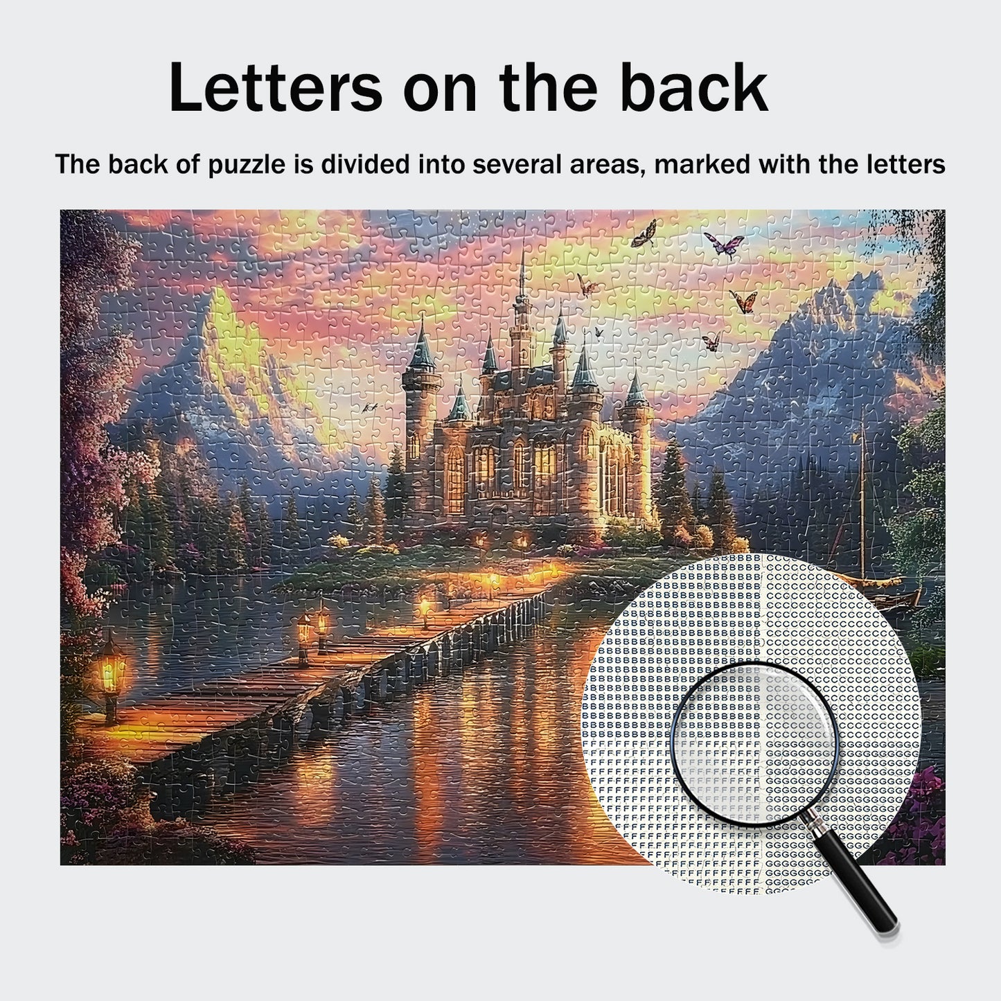 Jigsaw Puzzles for Adults 1000 Pieces Impossible Hard Difficult Challenging Puzzles for Adults 1000pc Puzzles Castle Sunset Jigsaw Puzzle 1000 Pieces 28 x 20 inch