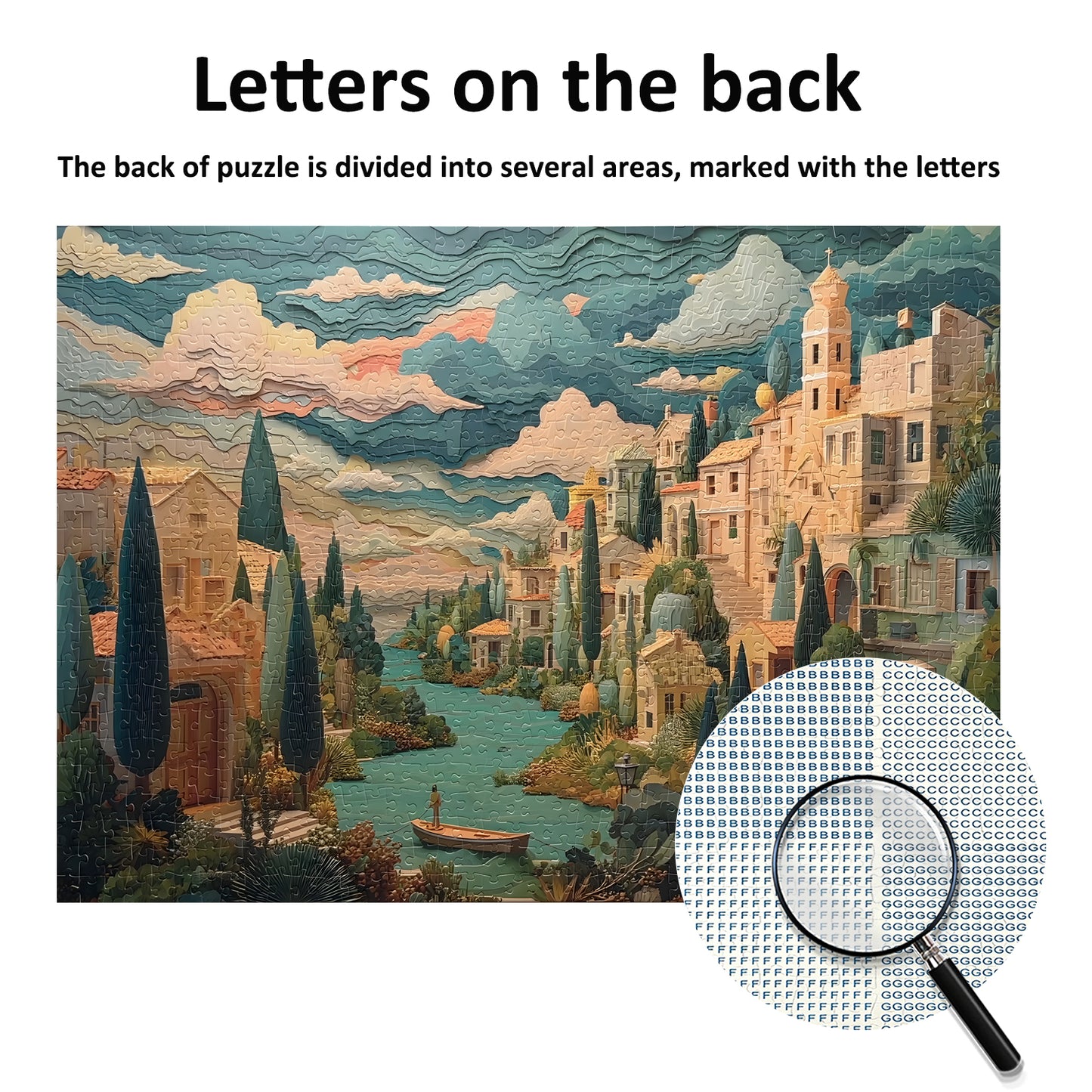 Jigsaw Puzzles for Adults 1000 Pieces Impossible Hard Difficult Challenging Puzzles for Adults 1000pc Puzzles A Peaceful Town Jigsaw Puzzle 1000 Pieces 28 x 20 inch