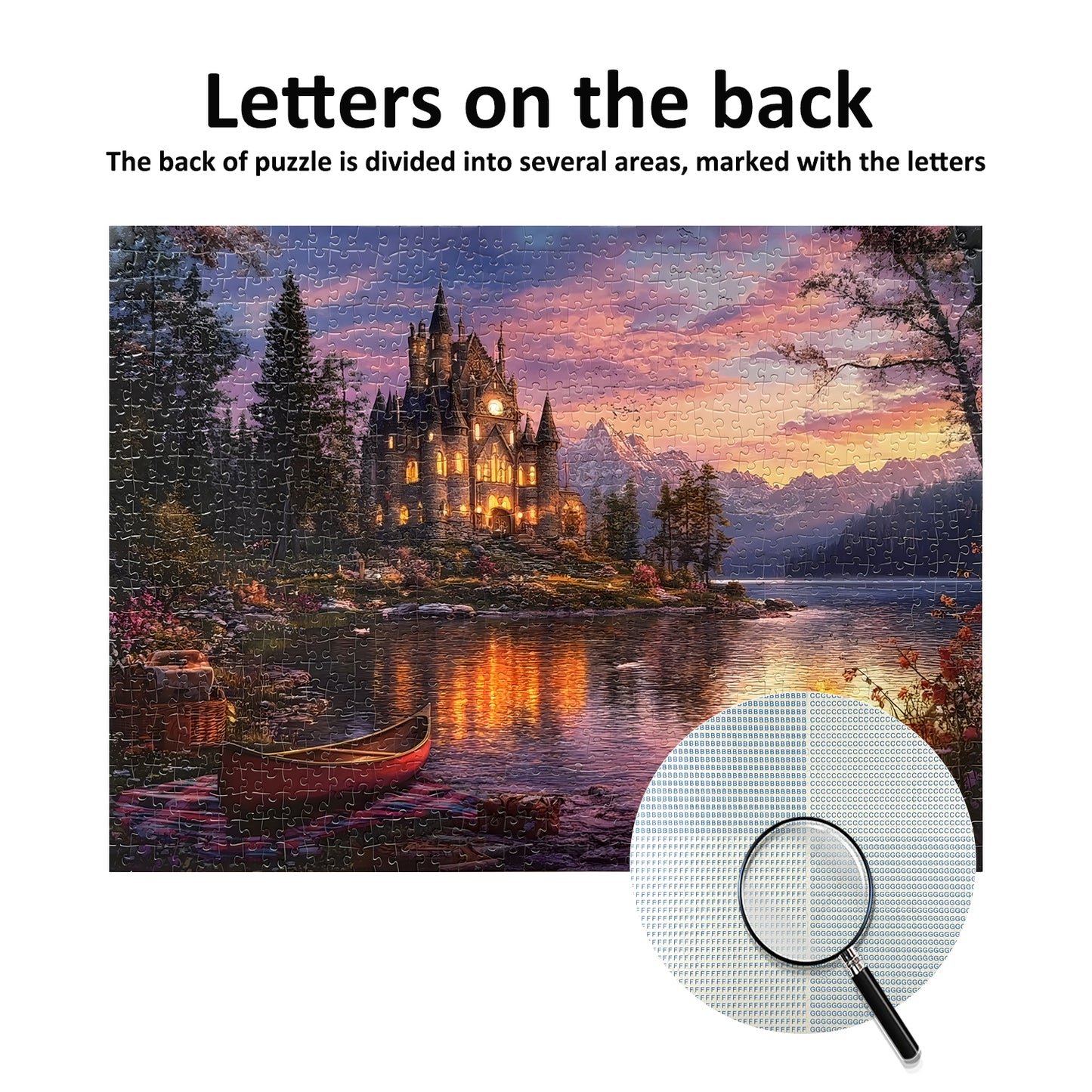Yunlus Jigsaw Puzzles for Adults 1000 Pieces Twilight Castle Impossible Hard Difficult Challenging Puzzles for Adults Teens 1000pc Reflections Lake Jigsaw Puzzle 1000 Pieces 28 x 20 inch