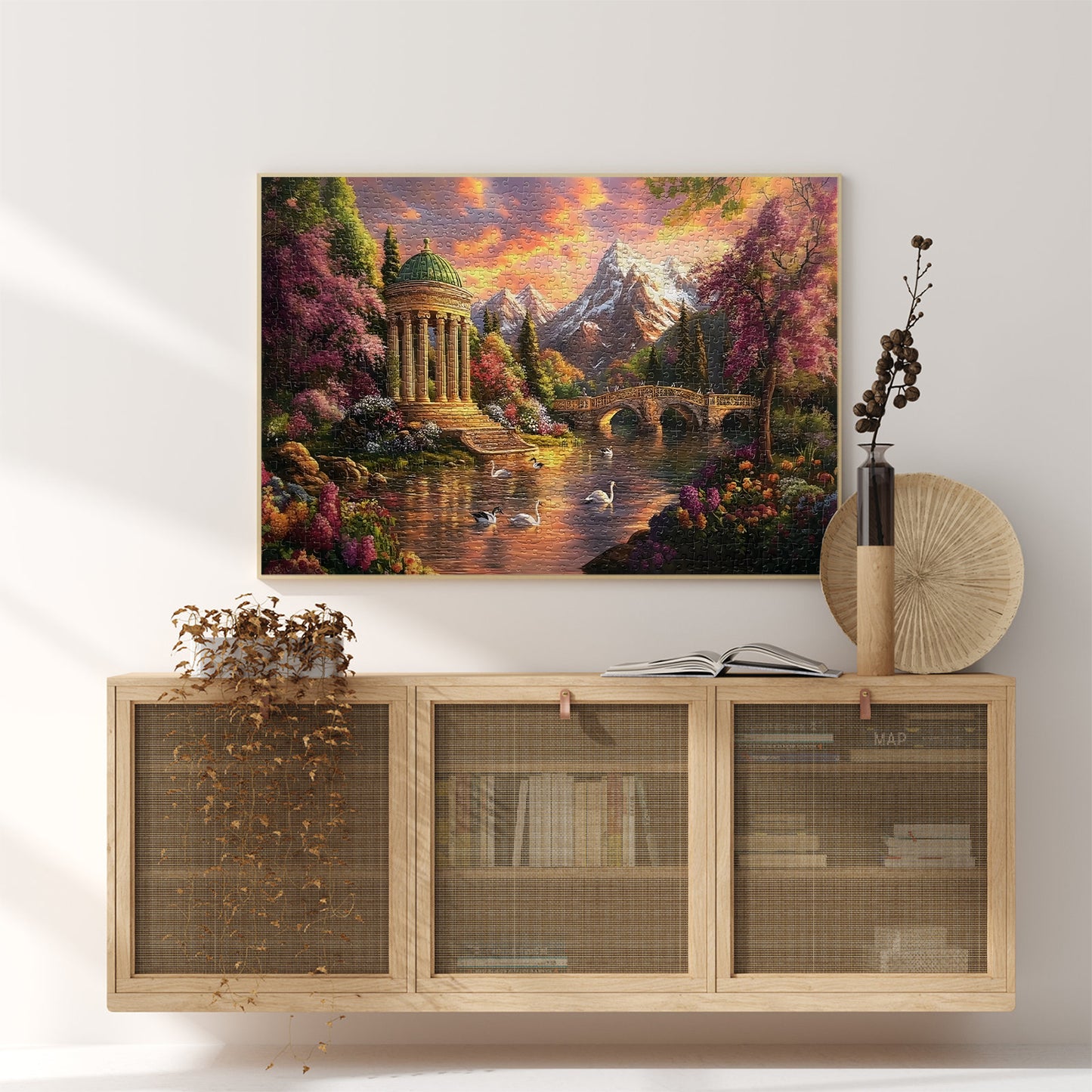 Yunlus Jigsaw Puzzles for Adults 1000 Pieces Impossible Hard Difficult Challenging Puzzles for Adults 1000pc Puzzles Peaceful Enchanting Garden Jigsaw Puzzle 1000 Pieces 28 x 20 inch