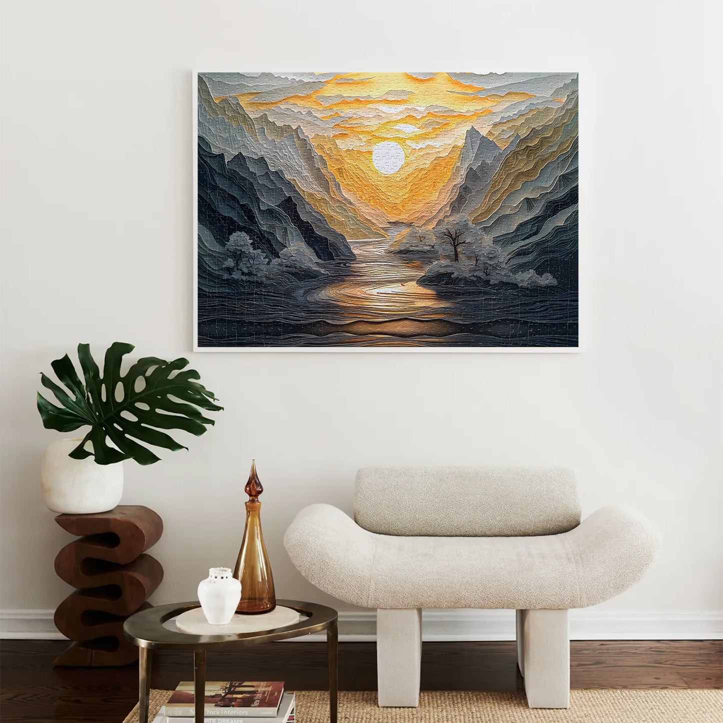 Jigsaw Puzzles for Adults 1000 Pieces Impossible Hard Difficult Challenging Puzzles for Adults 1000pc Puzzles Sunrise at Mountain Peak Jigsaw Puzzle 1000 Pieces 28 x 20 inch