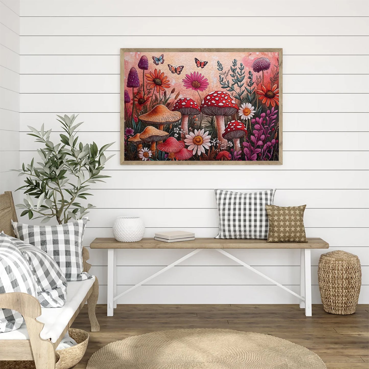 Yunlus Jigsaw Puzzles for Adults 1000 Pieces Impossible Hard Difficult Challenging Puzzles for Teens 1000pc Puzzles Whimsical Garden Flowers Mushroom Plant Jigsaw Puzzle 1000 Piece 28 x 20 inch