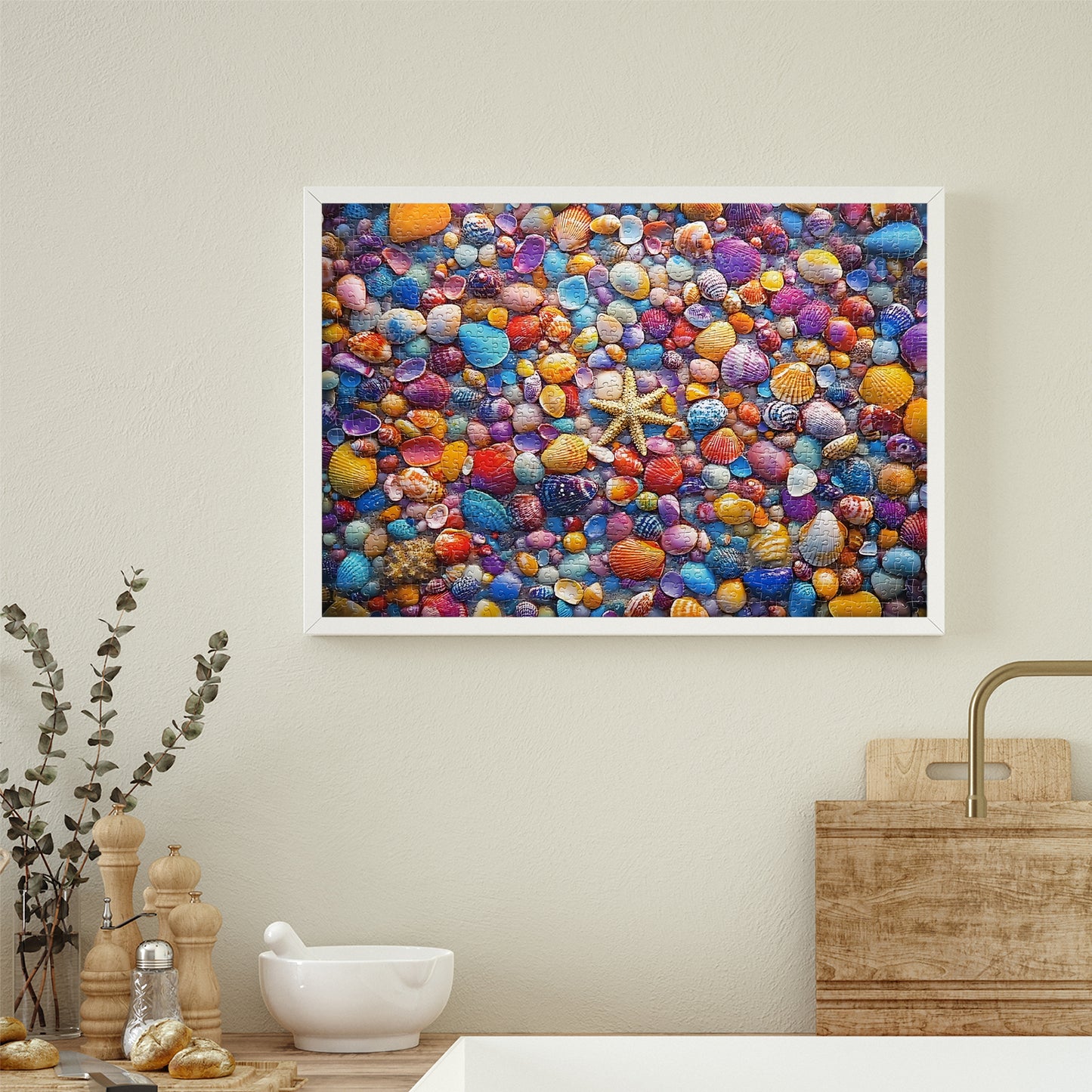 Yunlus Jigsaw Puzzles for Adults 1000 Pieces Impossible Hard Difficult Challenging Puzzles for Adults 1000pc Puzzles Beach Colourful Shell Jigsaw Puzzle 1000 Pieces 28 x 20 inch