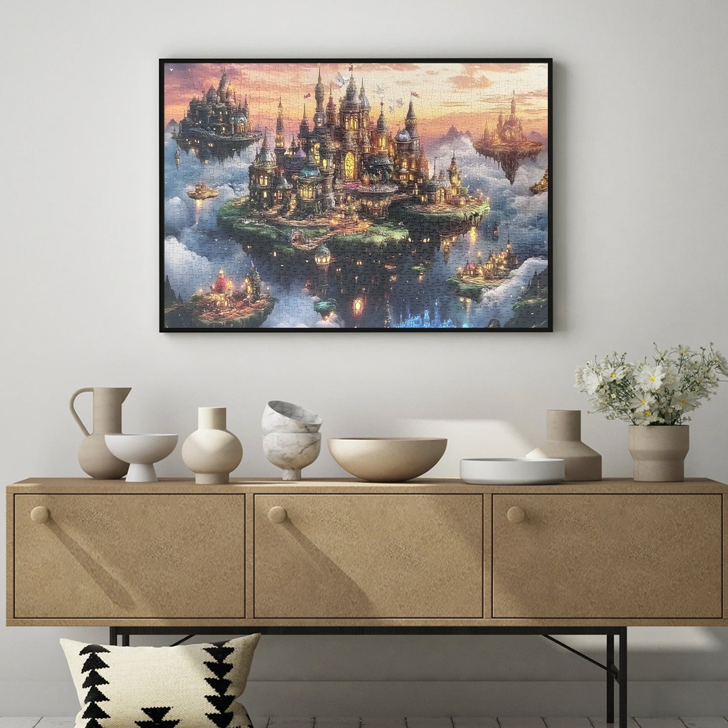 Yunlus Jigsaw Puzzles for Adults 1000 Pieces Impossible Hard Difficult Challenging Puzzles for Adults 1000pc Puzzles City of The Skyward Kingdoms Jigsaw Puzzle 1000 Pieces 28 x 20 inch