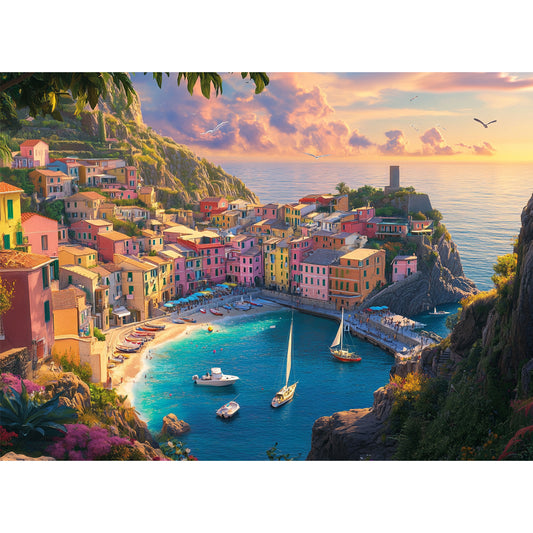Yunlus Jigsaw Puzzles for Adults 1000 Pieces Impossible Hard Difficult Challenging Puzzles for Adults Coastal Serenity Harbo Jigsaw Puzzle 1000 Pieces Nature 1000pc Puzzles 28 x 20 inch