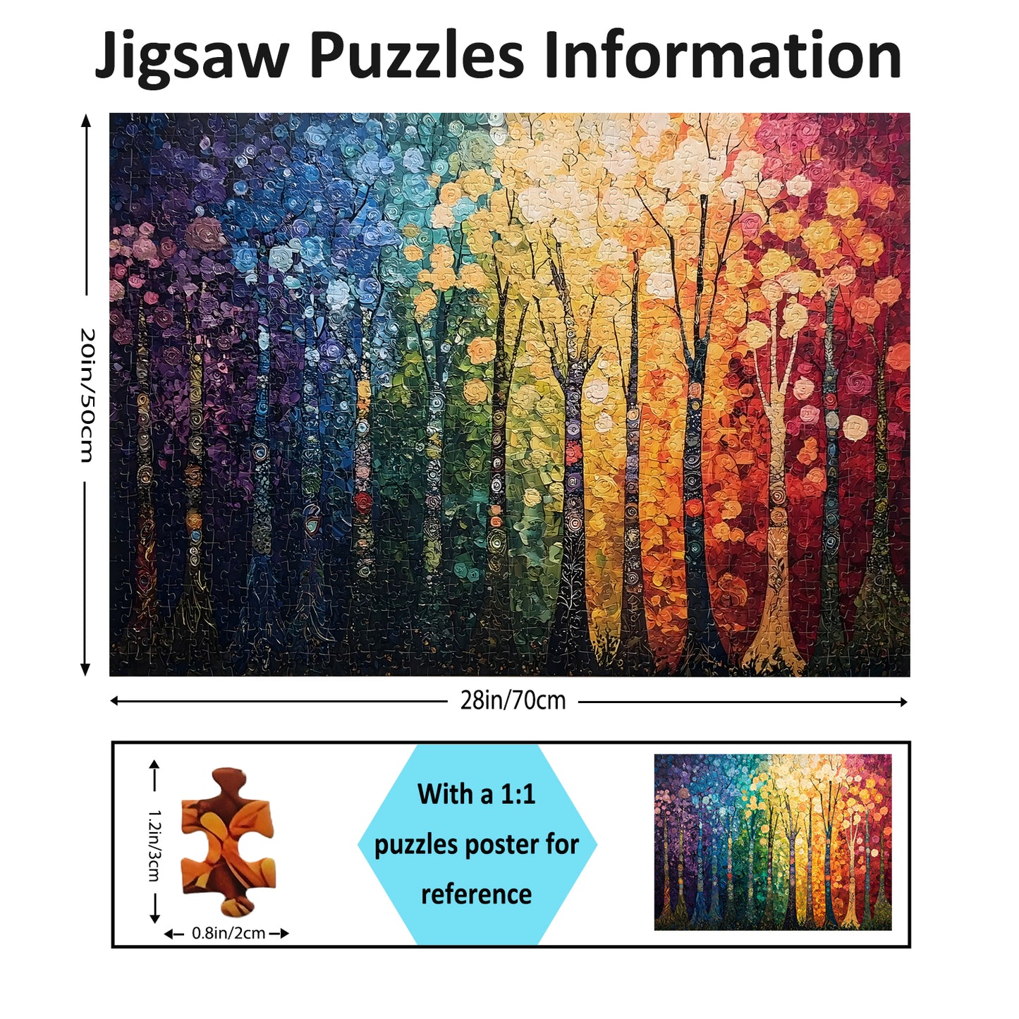 Jigsaw Puzzles for Adults 1000 Pieces Impossible Hard Difficult Challenging Puzzles for Adults 1000pc Puzzles Fantasy Forest Jigsaw Puzzle 1000 Pieces 28 x 20 inch