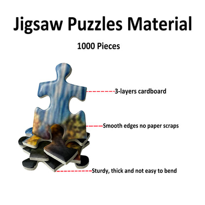 Yunlus Jigsaw Puzzles for Adults 1000 Pieces Impossible Hard Difficult Challenging Puzzles for Adults Coastal Serenity Harbo Jigsaw Puzzle 1000 Pieces Nature 1000pc Puzzles 28 x 20 inch