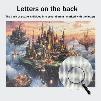 Yunlus Jigsaw Puzzles for Adults 1000 Pieces Impossible Hard Difficult Challenging Puzzles for Adults 1000pc Puzzles City of The Skyward Kingdoms Jigsaw Puzzle 1000 Pieces 28 x 20 inch