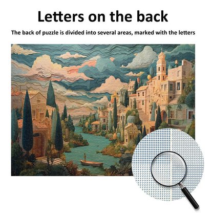 Jigsaw Puzzles for Adults 1000 Pieces Impossible Hard Difficult Challenging Puzzles for Adults 1000pc Puzzles A Peaceful Town Jigsaw Puzzle 1000 Pieces 28 x 20 inch