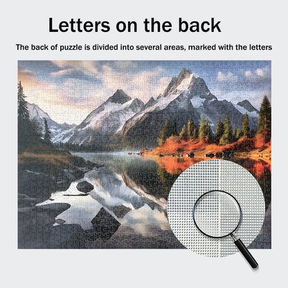 Yunlus Jigsaw Puzzles for Adults 1000 Pieces Impossible Hard Difficult Challenging Puzzles for Adults 1000pc Puzzles Reflections of The Majestic Peaks Jigsaw Puzzle 1000 Pieces 28 x 20 inch