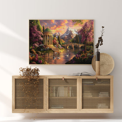 Yunlus Jigsaw Puzzles for Adults 1000 Pieces Impossible Hard Difficult Challenging Puzzles for Adults 1000pc Puzzles Peaceful Enchanting Garden Jigsaw Puzzle 1000 Pieces 28 x 20 inch