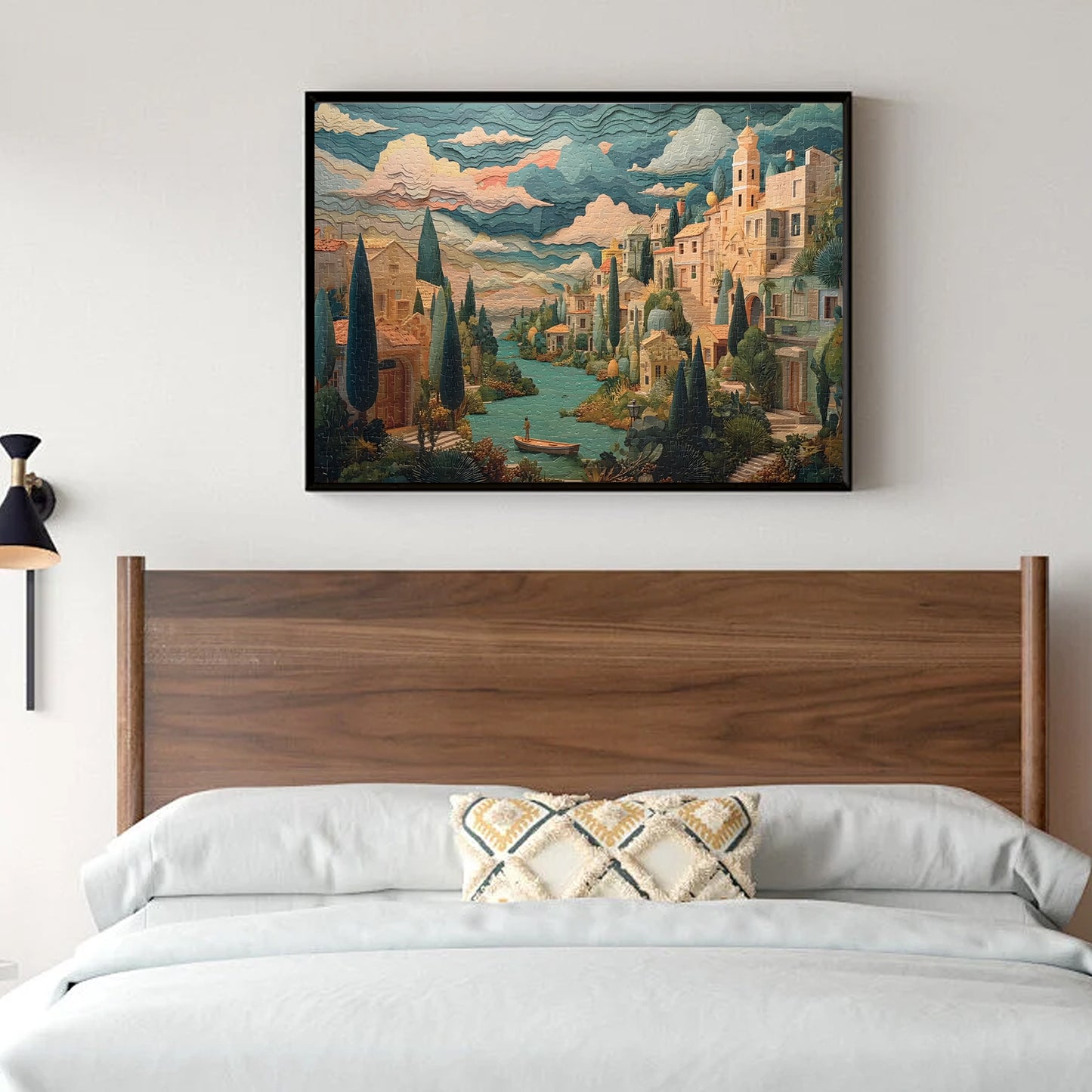 Jigsaw Puzzles for Adults 1000 Pieces Impossible Hard Difficult Challenging Puzzles for Adults 1000pc Puzzles A Peaceful Town Jigsaw Puzzle 1000 Pieces 28 x 20 inch