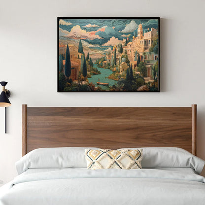 Jigsaw Puzzles for Adults 1000 Pieces Impossible Hard Difficult Challenging Puzzles for Adults 1000pc Puzzles A Peaceful Town Jigsaw Puzzle 1000 Pieces 28 x 20 inch