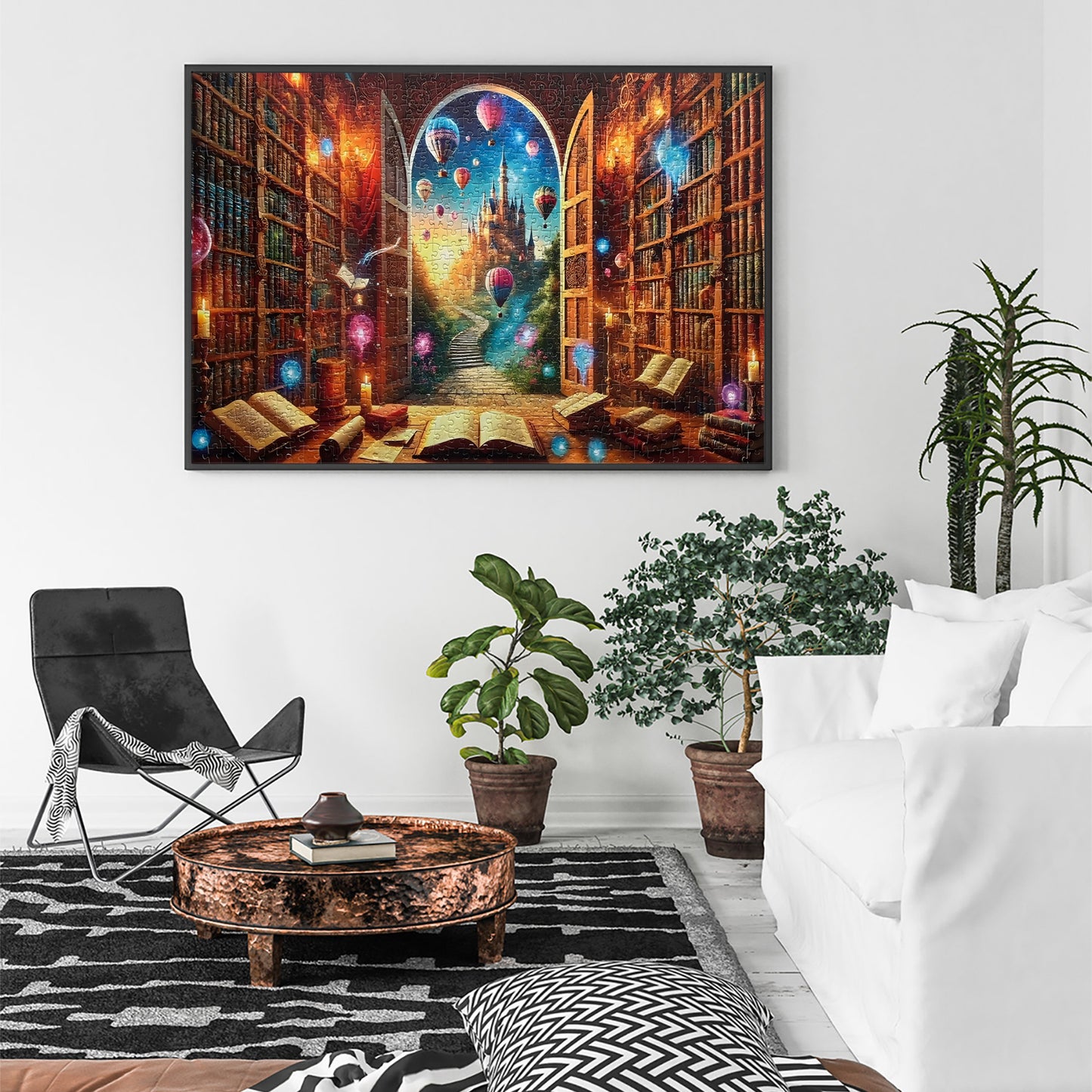 Yunlus Jigsaw Puzzles for Adults 1000 Pieces Impossible Hard Difficult Challenging Puzzles for Adults Teens 1000pc Puzzles Magical Castle Bookshelf Stories Jigsaw Puzzle 1000 Pieces 28 x 20 inch